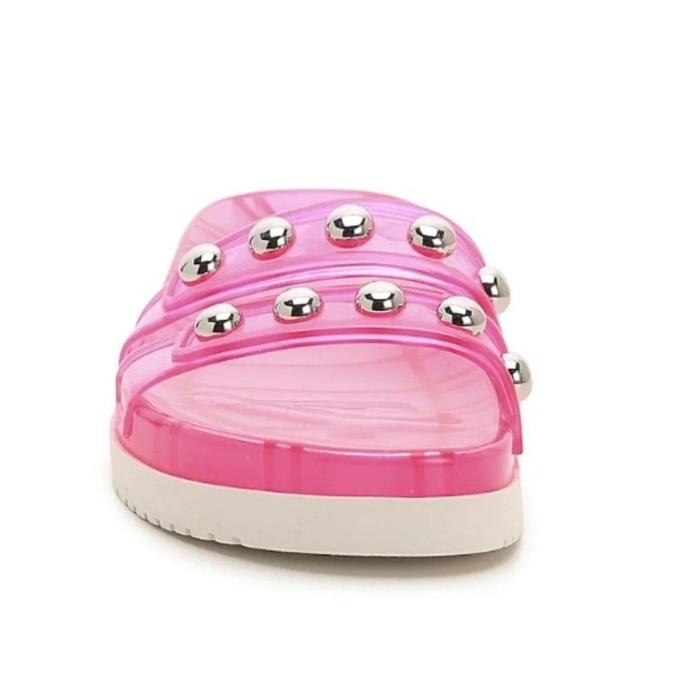 NIB Marc Fisher LTD Pink Jelly Trent Platform Sandal Women's Size 6